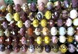 CRB6368 15 inches 6*10mm faceted rondelle mookaite beads