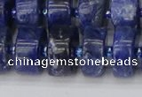 CRB642 15.5 inches 8*16mm tyre sodalite gemstone beads