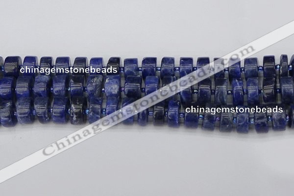 CRB642 15.5 inches 8*16mm tyre sodalite gemstone beads