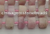 CRB651 15.5 inches 5*8mm tyre pink kunzite gemstone beads