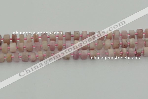 CRB651 15.5 inches 5*8mm tyre pink kunzite gemstone beads