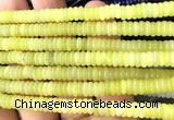 CRB6512 15 inches 2*6mm rondelle lemon jade beads wholesale