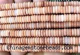 CRB6515 15 inches 2*6mm rondelle red aventurine jade beads