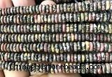CRB6531 15 inches 2*6mm rondelle leopard skin jasper beads
