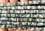 CRB6541 15 inches 2*6mm rondelle tree agate beads wholesale