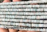 CRB6551 15 inches 2*6mm rondelle amazonite gemstone beads