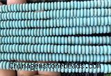 CRB6552 15 inches 2*6mm rondelle synthetic turquoise beads