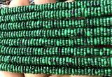 CRB6553 15 inches 2*6mm rondelle imitation malachite beads