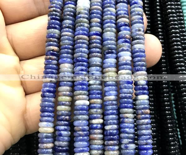 CRB6558 15 inches 2*6mm rondelle sodalite gemstone beads