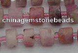 CRB657 15.5 inches 5*8mm tyre pink tourmaline gemstone beads