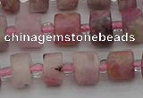 CRB657 15.5 inches 5*8mm tyre pink tourmaline gemstone beads