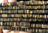CRB6571 15 inches 2*6mm rondelle yellow tiger eye beads wholesale