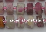 CRB658 15.5 inches 6*10mm tyre pink tourmaline gemstone beads