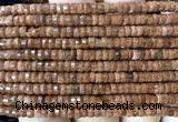 CRB6615 15 inches 2*4mm faceted heishi goldstone beads
