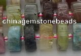 CRB674 15.5 inches 7*14mm tyre mixed gemstone beads wholesale