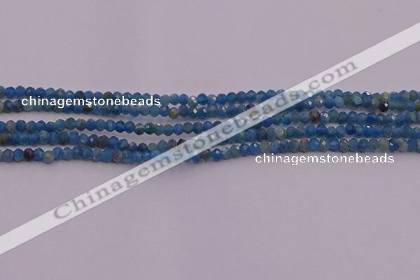 CRB700 15.5 inches 2*3mm faceted rondelle apatite gemstone beads