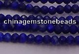 CRB701 15.5 inches 2*3mm faceted rondelle lapis lazuli beads