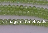 CRB703 15.5 inches 2*3mm faceted rondelle peridot gemstone beads