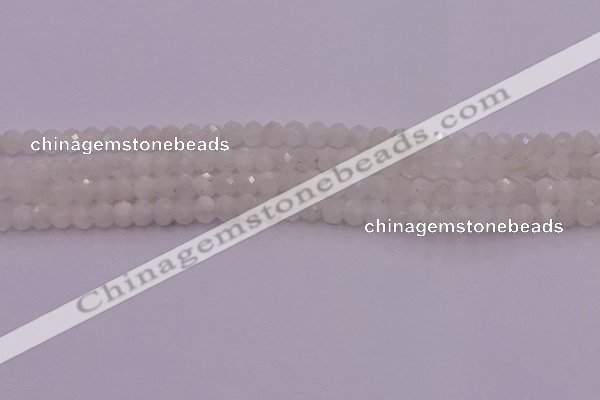 CRB712 15.5 inches 3*4mm faceted rondelle white moonstone beads