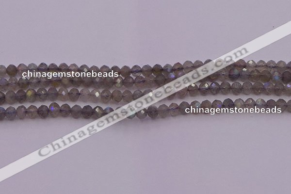 CRB719 15.5 inches 3*4mm faceted rondelle labradorite beads