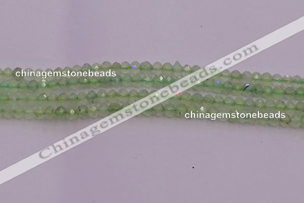 CRB722 15.5 inches 3*4mm faceted rondelle prehnite gemstone beads