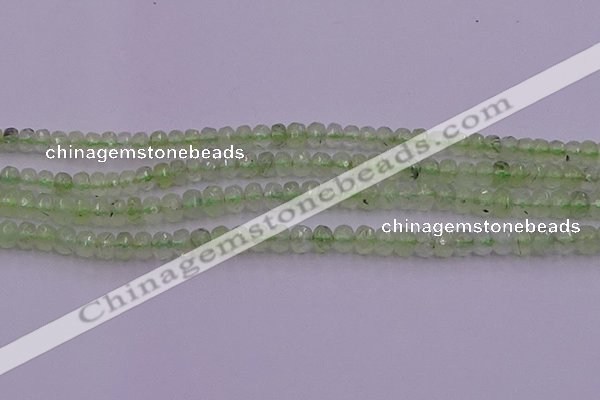 CRB723 15.5 inches 2.5*4mm faceted rondelle prehnite gemstone beads