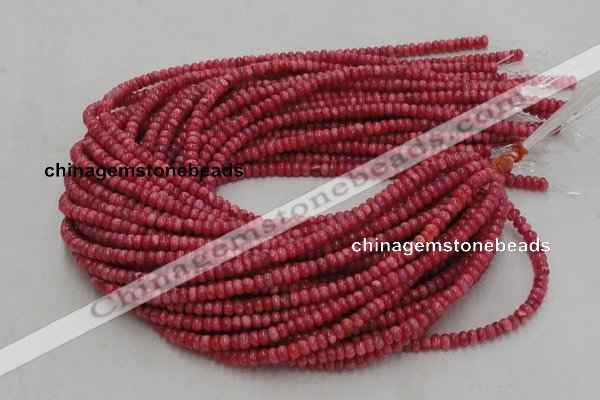 CRC05 16 inches 4*6mm rondell rhodochrosite gemstone beads wholesale