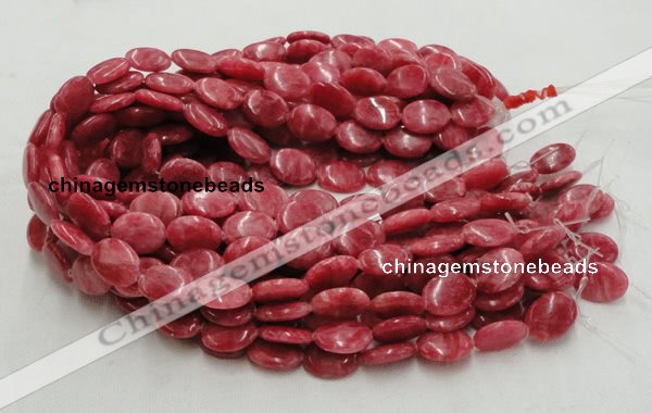 CRC08 16 inches 15*20mm oval rhodochrosite gemstone beads wholesale