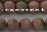 CRC1004 15.5 inches 12mm round matte rhodochrosite gemstone beads