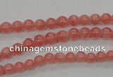 CRC101 15.5 inches 5mm round natural argentina rhodochrosite beads