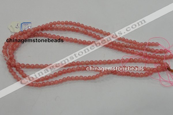 CRC101 15.5 inches 5mm round natural argentina rhodochrosite beads