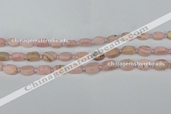 CRC1010 15.5 inches 8*10mm oval rhodochrosite gemstone beads