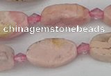 CRC1011 15.5 inches 8*16mm oval rhodochrosite gemstone beads