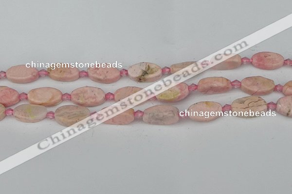 CRC1011 15.5 inches 8*16mm oval rhodochrosite gemstone beads