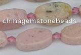 CRC1012 15.5 inches 10*18mm oval rhodochrosite gemstone beads