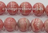 CRC102 15.5 inches 18mm round natural argentina rhodochrosite beads