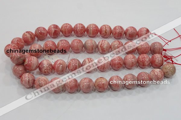 CRC102 15.5 inches 18mm round natural argentina rhodochrosite beads