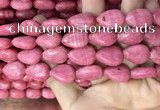 CRC1064 15.5 inches 13*18mm flat teardrop rhodochrosite beads