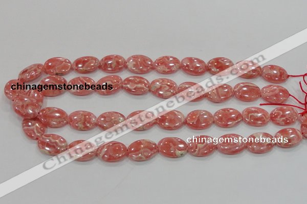 CRC107 15.5 inches 15*20mm oval natural argentina rhodochrosite beads