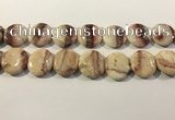 CRC1071 15.5 inches 25mm flat round rhodochrosite beads