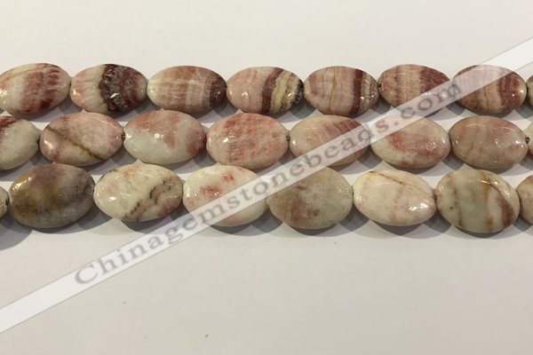 CRC1079 15.5 inches 18*25mm oval rhodochrosite beads wholesale