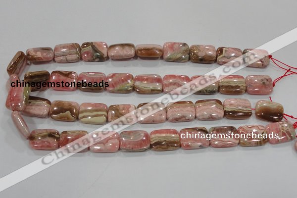 CRC112 15.5 inches 15*20mm rectangle natural argentina rhodochrosite beads