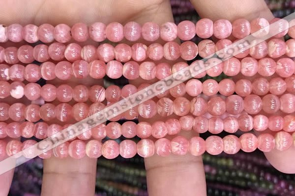 CRC1162 15.5 inches 5mm round rhodochrosite gemstone beads