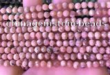 CRC1170 15.5 inches 5mm faceted round rhodochrosite gemstone beads