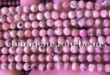 CRC1171 15.5 inches 6mm faceted round rhodochrosite gemstone beads