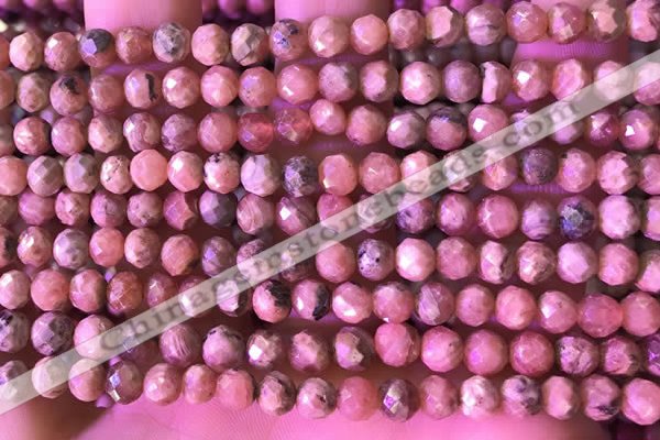 CRC1173 15.5 inches 6mm faceted round rhodochrosite beads wholesale