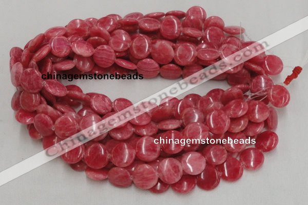 CRC12 16 inches 18mm coin rhodochrosite gemstone beads wholesale