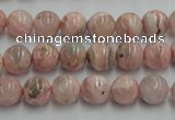 CRC152 15.5 inches 8mm round Argentina rhodochrosite beads