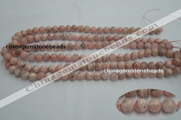 CRC152 15.5 inches 8mm round Argentina rhodochrosite beads