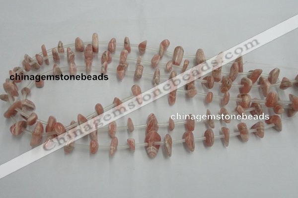 CRC159 15.5 inches 3*6mm - 5*12mm chips Argentina rhodochrosite beads